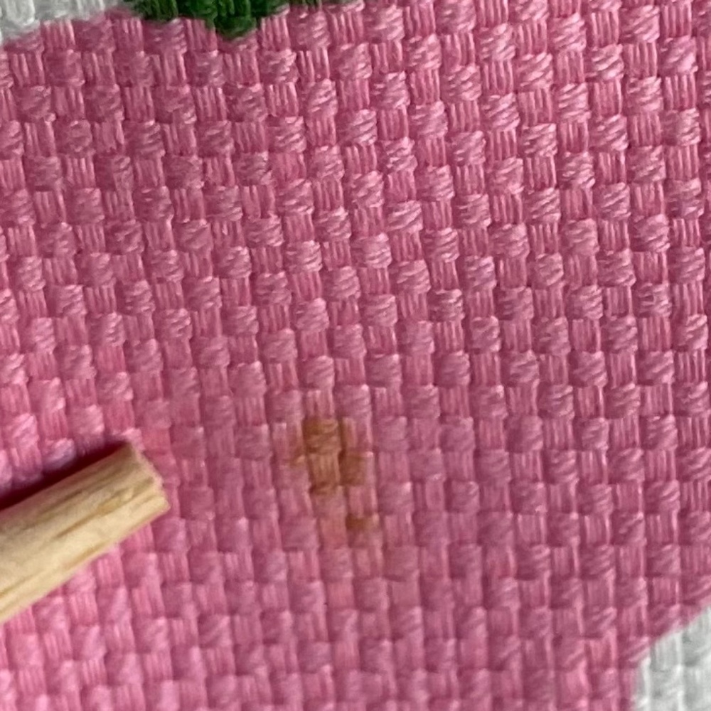 Talbots Lined 100% Woven Cotton Skirt in Pink, Green, and White in Size 14P - Picture 7 of 8